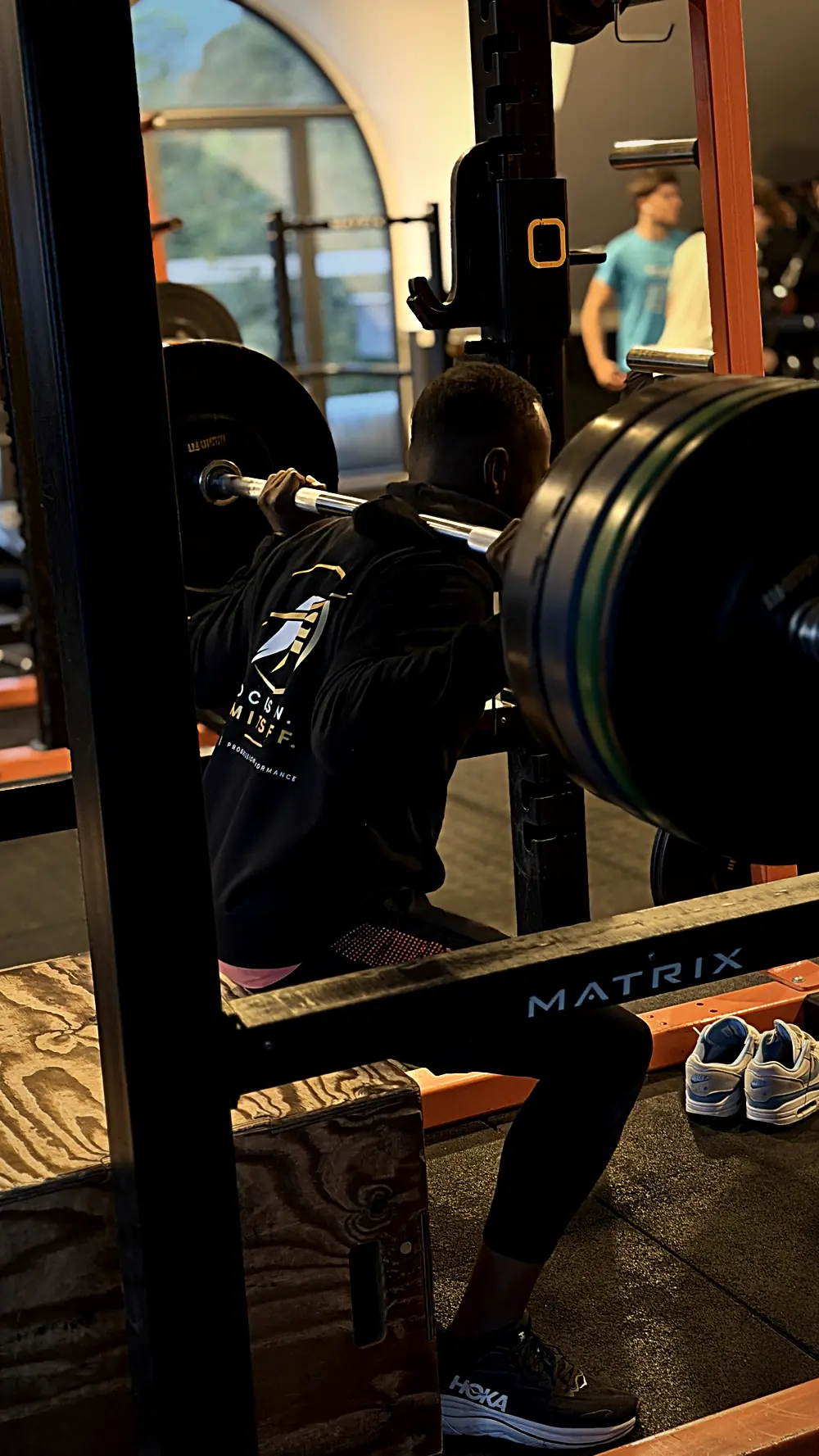 Préparation physique de Bouba au squat